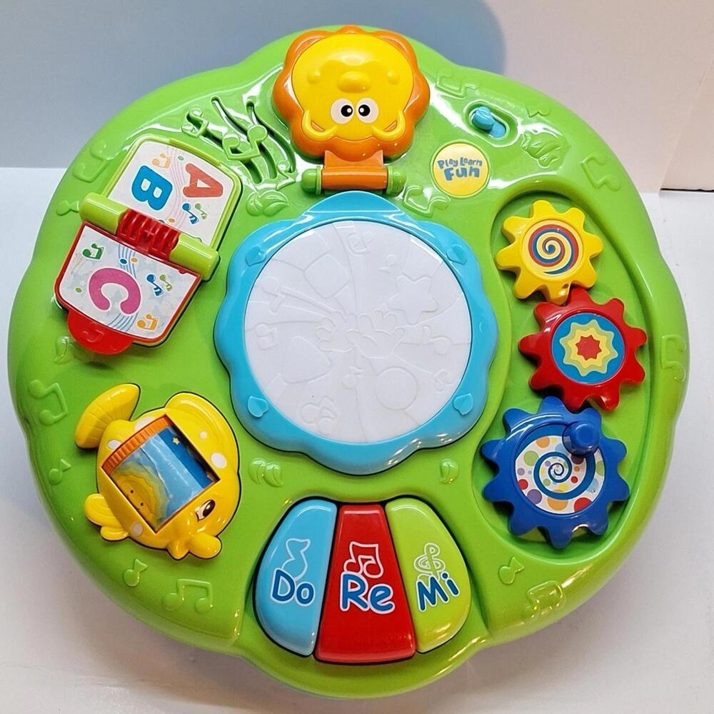 Infant Activity Center w/3 Musical Piano Keys, Numbers, Letter Flip Pages Works